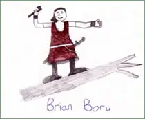 Brian Boru Legend and History, pupil artwork from Coolderry National School